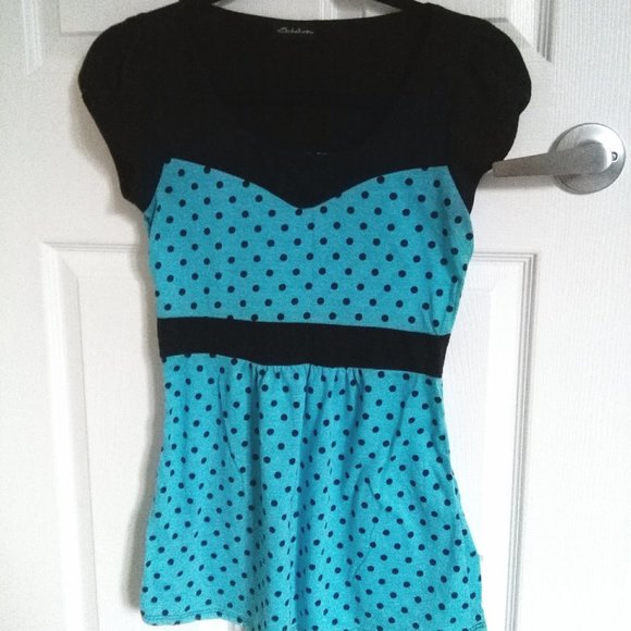 Seductions Polkadot Sweetheart Top - Picture 1 of 5